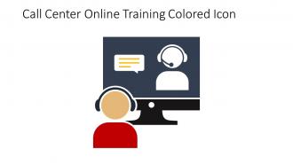 Call Center Online Training Colored Icon In Powerpoint Pptx Png And Editable Eps Format