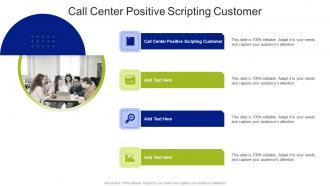 Call Center Positive Scripting Customer In Powerpoint And Google Slides Cpb