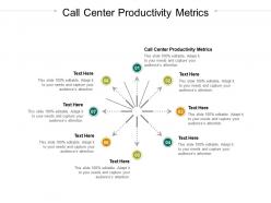 Call center productivity metrics ppt powerpoint presentation graphics cpb