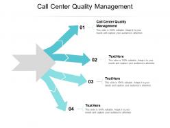 Call center quality management ppt powerpoint presentation professional design ideas cpb