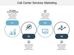 Call center services marketing ppt powerpoint presentation professional graphics cpb