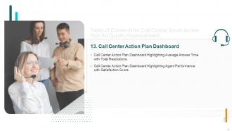 Call Center Smart Action Plan For Quality Improvement Powerpoint Presentation Slides