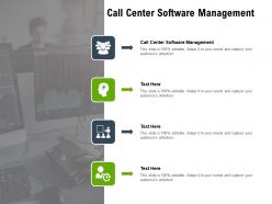 Call center software management ppt powerpoint presentation slides graphics cpb