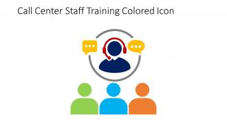 Call Center Staff Training Colored Icon In Powerpoint Pptx Png And Editable Eps Format