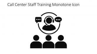 Call Center Staff Training Monotone Icon In Powerpoint Pptx Png And Editable Eps Format