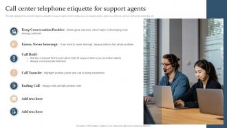 Call Center Telephone Etiquette For Support Agents Action Plan For Quality Improvement In Bpo