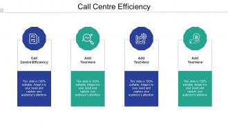 Call Centre Efficiency Ppt Powerpoint Presentation Portfolio Background Images Cpb