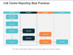 Call centre reporting best practices ppt powerpoint presentation slides themes cpb