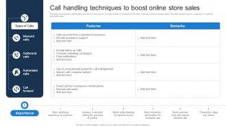 Call Handling Techniques To Boost Online Store Sales