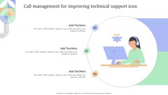 Call Management For Improving Technical Support Icon