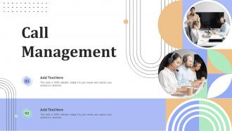 Call Management Ppt Slides Background Images