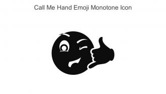 Call Me Hand Emoji Monotone Icon In Powerpoint Pptx Png And Editable Eps Format