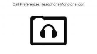 Call Preferences Headphone Monotone Icon In Powerpoint Pptx Png And Editable Eps Format