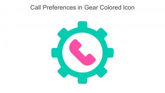 Call Preferences In Gear Colored Icon In Powerpoint Pptx Png And Editable Eps Format