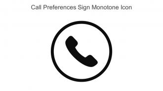 Call Preferences Sign Monotone Icon In Powerpoint Pptx Png And Editable Eps Format