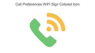 Call Preferences WIFI Sign Colored Icon In Powerpoint Pptx Png And Editable Eps Format