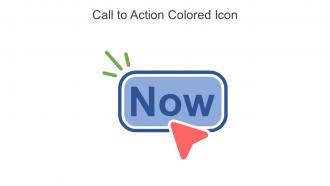 Call To Action Colored Icon In Powerpoint Pptx Png And Editable Eps Format