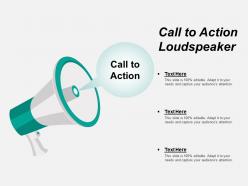 Call to action loudspeaker