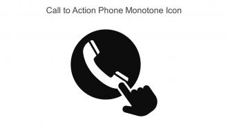 Call To Action Phone Monotone Icon In Powerpoint Pptx Png And Editable Eps Format