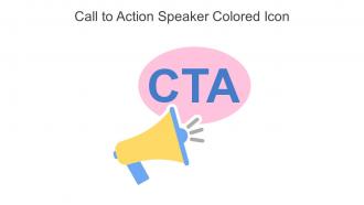 Call To Action Speaker Colored Icon In Powerpoint Pptx Png And Editable Eps Format