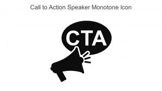 Call To Action Speaker Monotone Icon In Powerpoint Pptx Png And Editable Eps Format