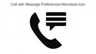 Call With Message Preferences Monotone Icon In Powerpoint Pptx Png And Editable Eps Format