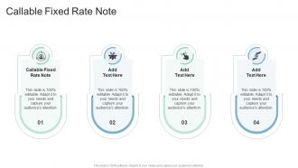 Callable Fixed Rate Note In Powerpoint And Google Slides Cpb