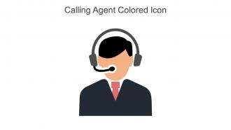 Calling Agent Colored Icon In Powerpoint Pptx Png And Editable Eps Format