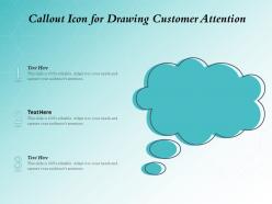 Callout icon for drawing customer attention