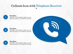 Callouts Icon With Telephone Receiver