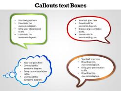 Callouts text boxes