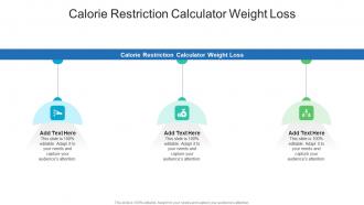 Calorie Restriction Calculator Weight Loss In Powerpoint And Google Slides Cpb