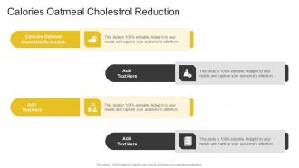 Calories Oatmeal Cholestrol Reduction In Powerpoint And Google Slides Cpb