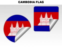 Cambodia country powerpoint flags