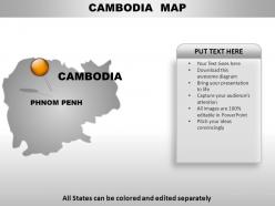 Cambodia country powerpoint maps