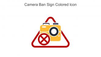 Camera Ban Sign Colored Icon In Powerpoint Pptx Png And Editable Eps Format
