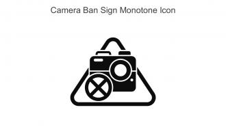 Camera Ban Sign Monotone Icon In Powerpoint Pptx Png And Editable Eps Format
