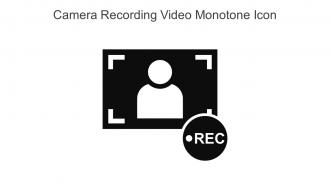 Camera Recording Video Monotone Icon In Powerpoint Pptx Png And Editable Eps Format