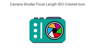 Camera Shutter Focal Length ISO Colored Icon In Powerpoint Pptx Png And Editable Eps Format