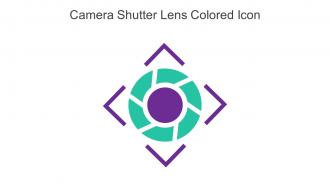Camera Shutter Lens Colored Icon In Powerpoint Pptx Png And Editable Eps Format