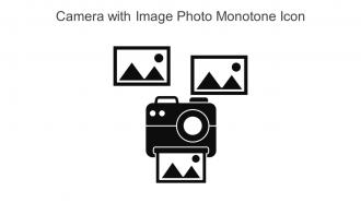 Camera With Image Photo Monotone Icon In Powerpoint Pptx Png And Editable Eps Format