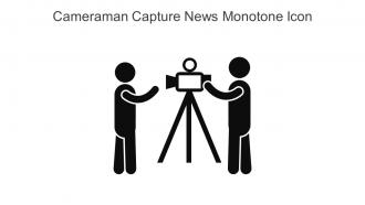Cameraman Capture News Monotone Icon In Powerpoint Pptx Png And Editable Eps Format