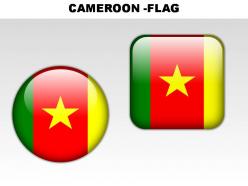 Cameroon country powerpoint flags