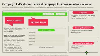 Campaign 1 Customer Referral Marketing Solutions MKT SS V