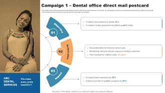 Campaign 1 Dental Office Direct Mail Postcard Direct Mail Marketing To Attract Qualified Leads