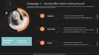 Campaign 1 Dental Office Direct Mail Postcard Ultimate Guide To Direct Mail Marketing Strategy
