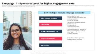 Campaign 1 Sponsored Post For Higher Engagement Rate Promotional Tactics To Boost Strategy SS V
