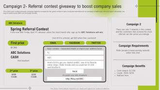 Campaign 2 Referral Contest Giveaway To Boost Company Sales Guide To Referral Marketing