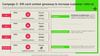 Campaign 3 Gift Card Contest Giveaway Referral Marketing Solutions MKT SS V