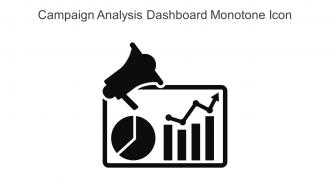 Campaign Analysis Dashboard Monotone Icon in powerpoint pptx png and editable eps format